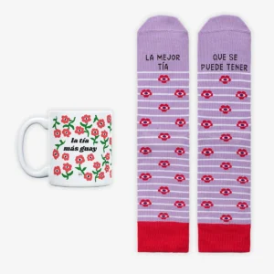 LA MEJOR TIA, CALCETINES, TAZA, REGALO