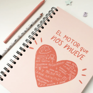 Libreta El motor que nos mueve (rosa en B5)